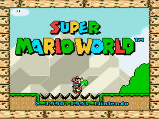 Super Awesome World Title Screen